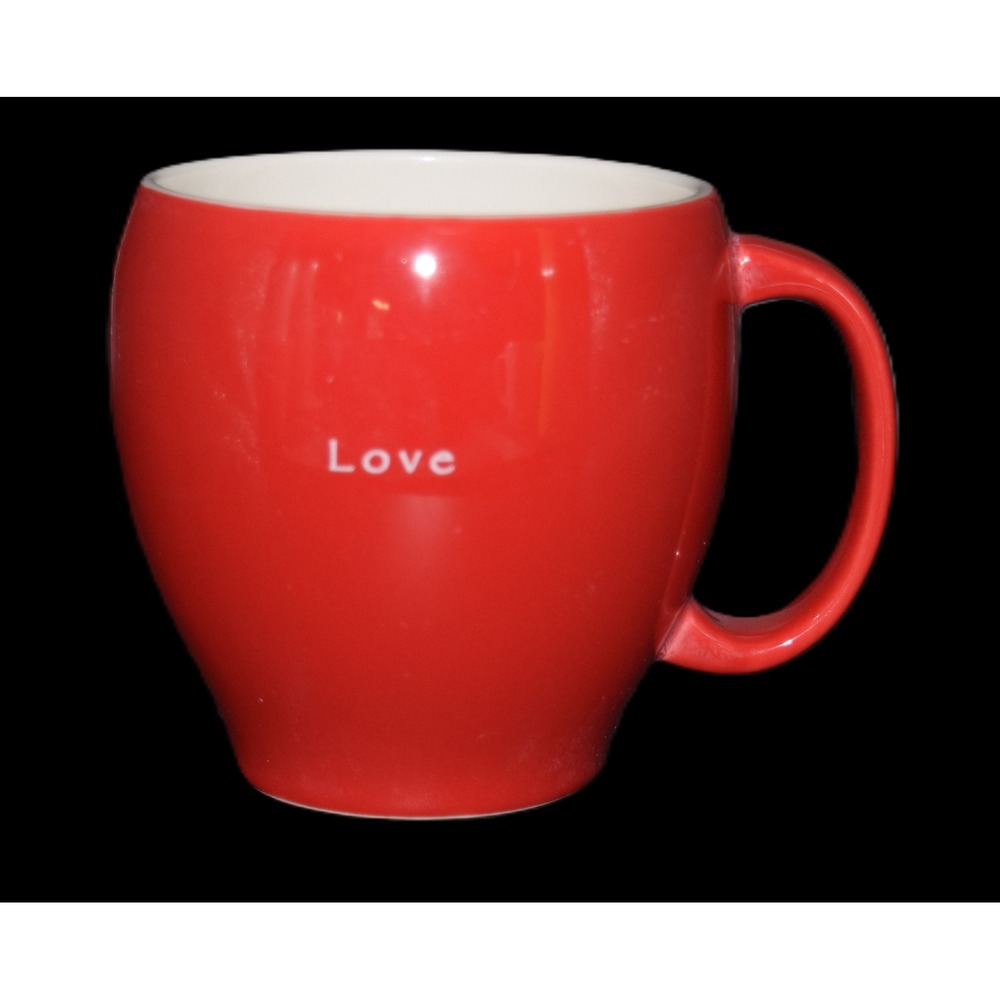 Starbucks Coffee Mug Unisex OS Red Excellent 2004 Love Kanji Valentine Ceramic
